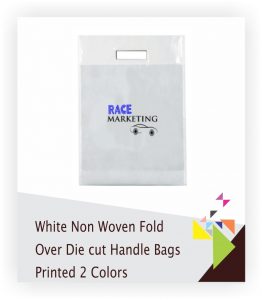 11x15x2 non woven FODC bags printed 2 color
